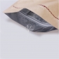 5 pcs 18x30cm Flat Bottom Foil Pet Food Packaging Brown Paper Resealable Bags for Nuts